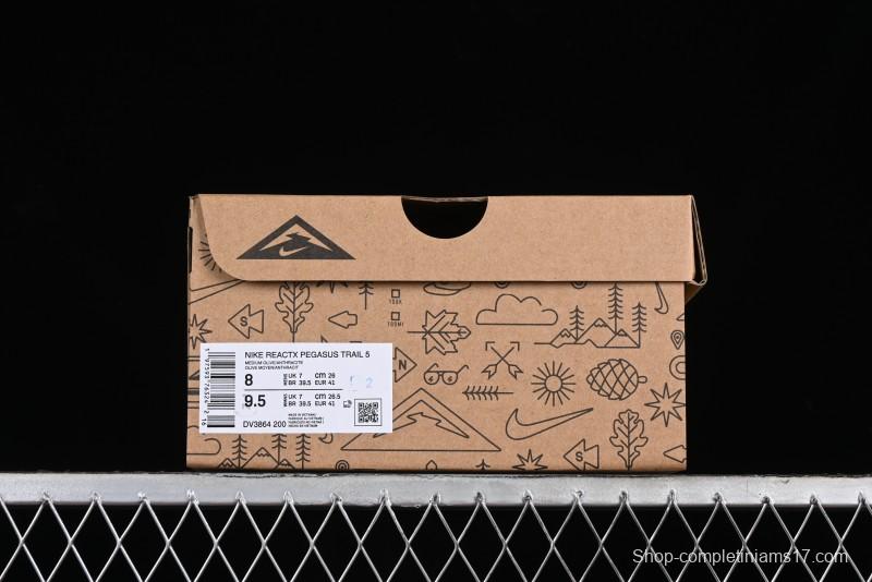 Nike Pegasus Trail 5 Off-Road Series Lightweight Comfortable Durable Low-Top Running Shoes - DV3864-200