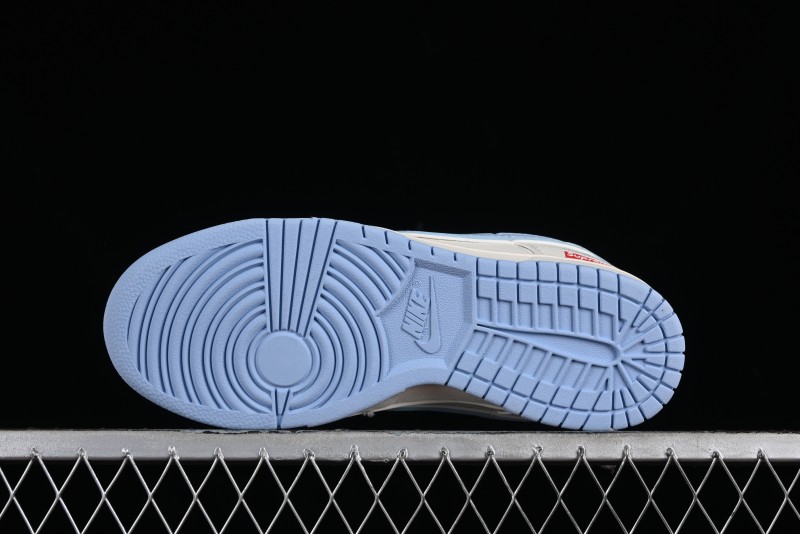 Nike Supreme x SB Dunk Low Stone Island Collaboration - Azure Starry Sky Anniversary High-End Custom Low-Top Casual Sneakers - BB9866-001
