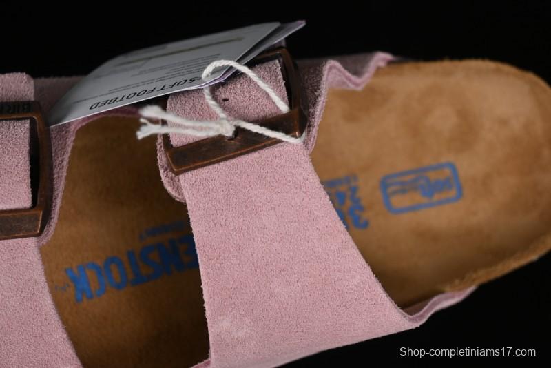 Birkenstock Arizona Soft Footbed Sandals with Suede Leather and Lambswool Lining - G.D4