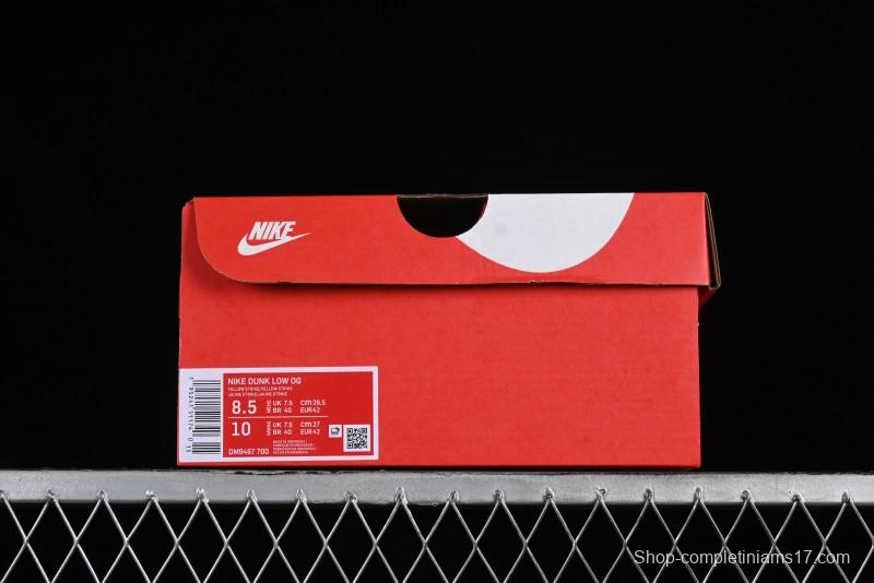 Nike SB Dunk Low Premium Yellow White SB Shattered Backboard Fashion Casual Skate Shoes - DM9467-700