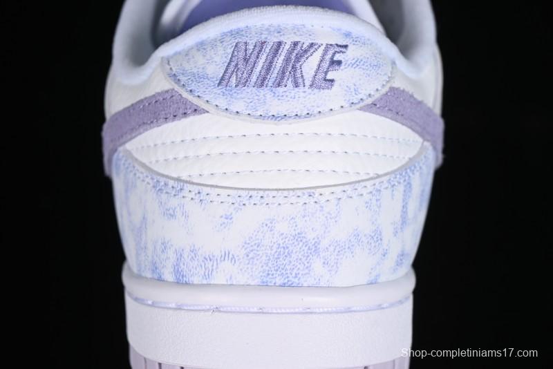 Nike SB Dunk Low Premium White Light Purple Skateboarding Shoes - DM9467-500