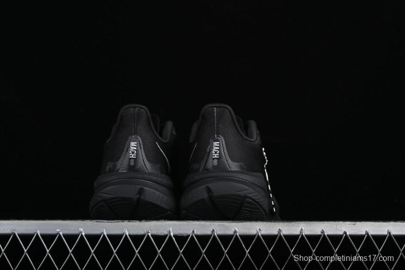 HOKA ONE ONE MACH 6 Flagship Racing Shoes with Carbon Plate Technology and Asymmetric Design - 114791 BLACK