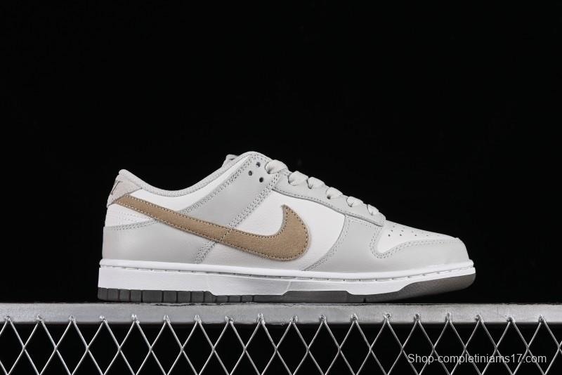 Nike Dunk Low SB Casual Sneakers in Light Grey/Khaki - FJ4188-001
