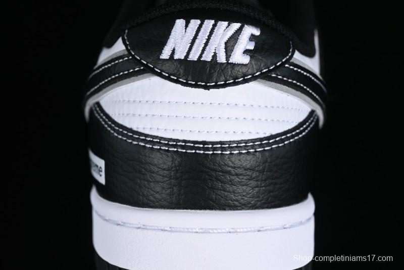 Nike Supreme x SB Dunk Low Panda Colorway Low-Top Casual Skate Shoes - RM2308-332