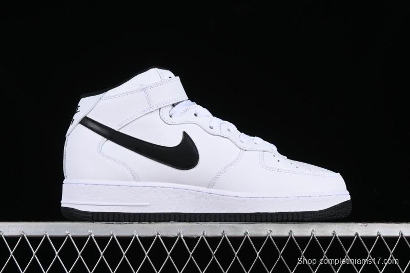 Nike Air Force 1 '07 Mid Casual Sneakers in White/Black - DV0806-101