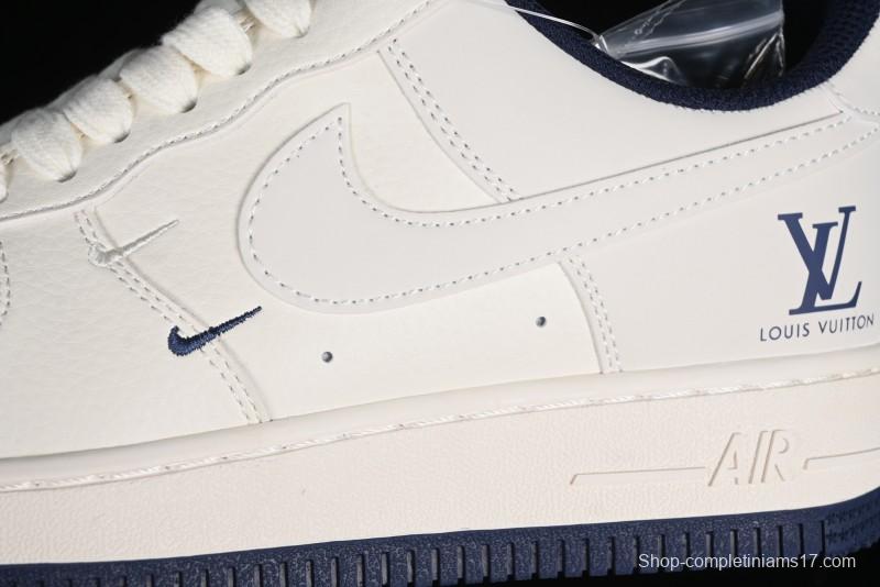 Nike Air Force 1 '07 Low LV Collaboration - Off White Double Swoosh Casual Sneakers - XZ6188-002