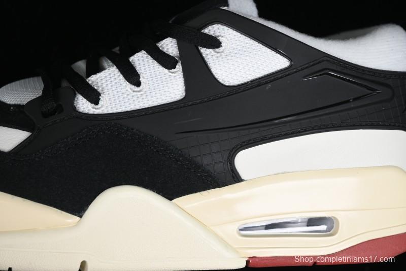 Nike Air Jordan 4 Remastered Sneakers in Black, Light Bone and Dark Grey - FQ7939-100