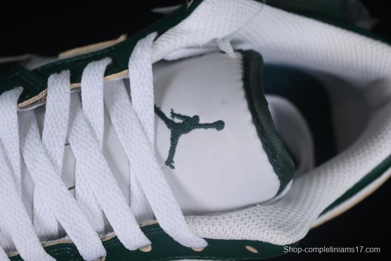 Nike Air Jordan 1 Low AJ1 White Green Low Top Casual Sneakers - FQ7687-300