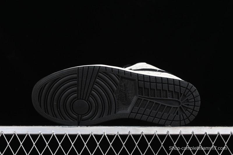 Nike Air Jordan 1 Low LV Collaboration - Printed Knight High-End Custom Low-Top Culture Basketball Shoes SJ9950-005