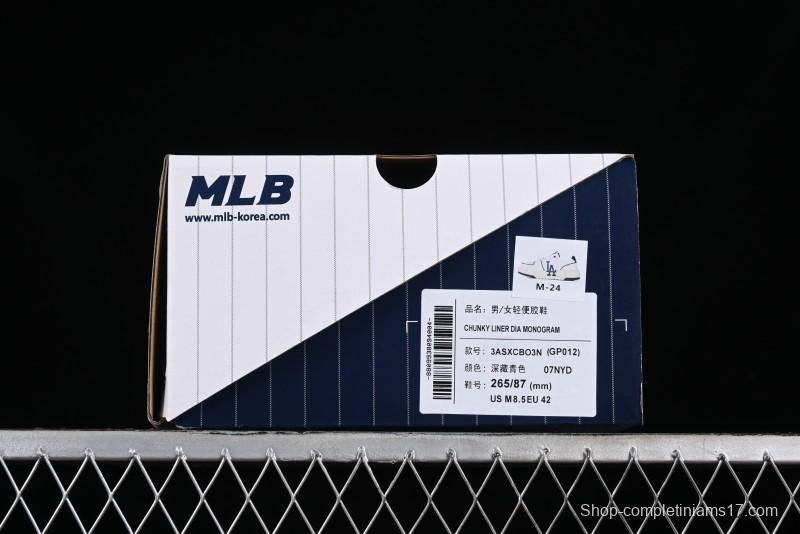 MLB Chunky Liner Basic New York Yankees Thick Sole Casual Sneakers with 6cm Height Increase - 3ASXCBO3N07NYD