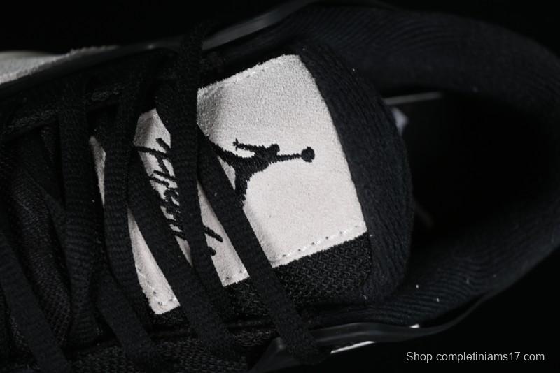 Nike Air Jordan 4 Remastered Sneakers in Black, Light Bone, and Dark Gray - FQ7939-001