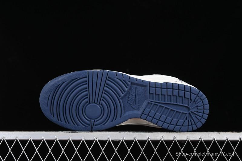 Nike SB Dunk Low LV Collaboration - Double Swoosh Blue Sole Anniversary High-End Custom Low-Top Casual Skate Shoes - XX2025-320