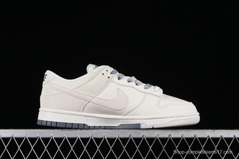 Nike SB Dunk Low Supreme Collaboration - Double Swoosh Anniversary Customized Low-Top Casual Sneakers - BB8675-105