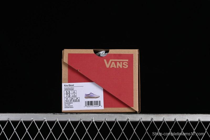 Vans Style 36 Low-Top Skate Shoes with Purple Embroidery - VN000CRPGRN