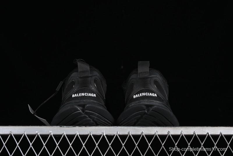 Balenciaga Circuit Lightweight Distressed Print Round Toe Fashion Casual Sneakers - WFLGY1000