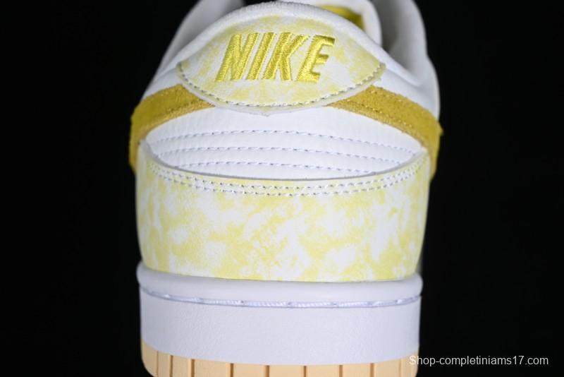 Nike SB Dunk Low Premium Yellow White SB Shattered Backboard Fashion Casual Skate Shoes - DM9467-700