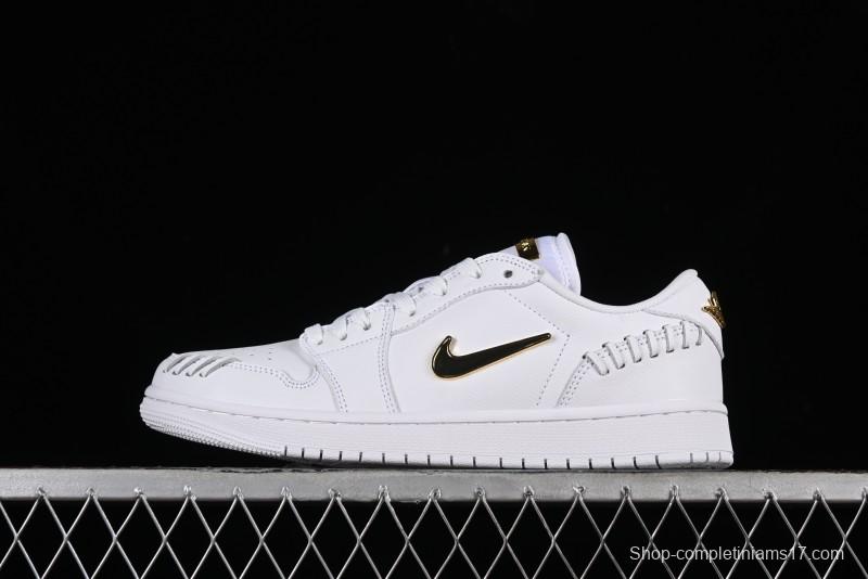 Nike Air Jordan 1 Low Method of Make Casual Sneakers in White Gold - FN5032-100