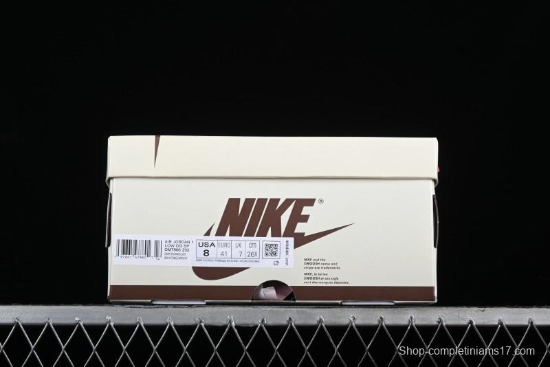 Nike Travis Scott x Air Jordan 1 Low OG AJ1 Reverse Swoosh Sneakers - DM7866-202