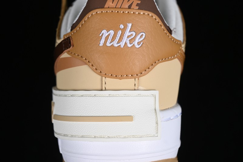 Nike Air Force 1 Shadow Low-Top Sneakers with Lightweight EVA Midsole and Anti-Slip RB Rubber Outsole - DZ1847-106