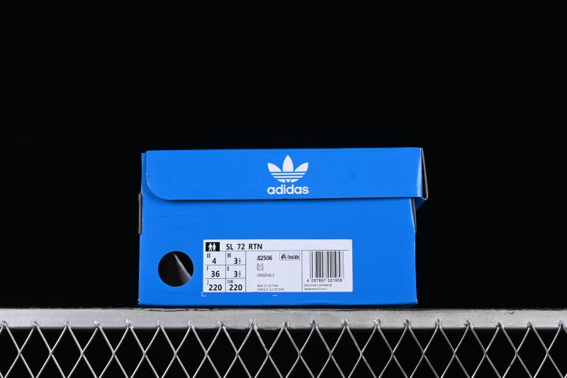 Adidas Originals SL 72 Retro Running Shoes with Nylon Upper and Rubber Outsole - JI2506