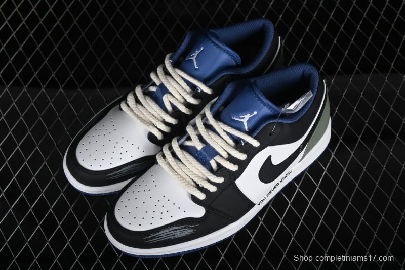 Nike Air Jordan 1 Low AJ1 Casual Lifestyle Sneakers - 553558-414