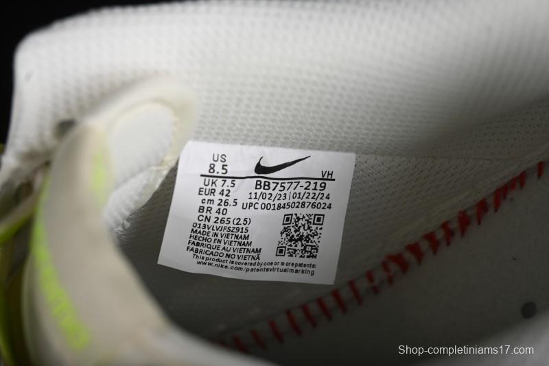 Nike Air Force 1 '07 Low Supreme Casual Sneakers in White-Fluorescent Green - BB7577-219