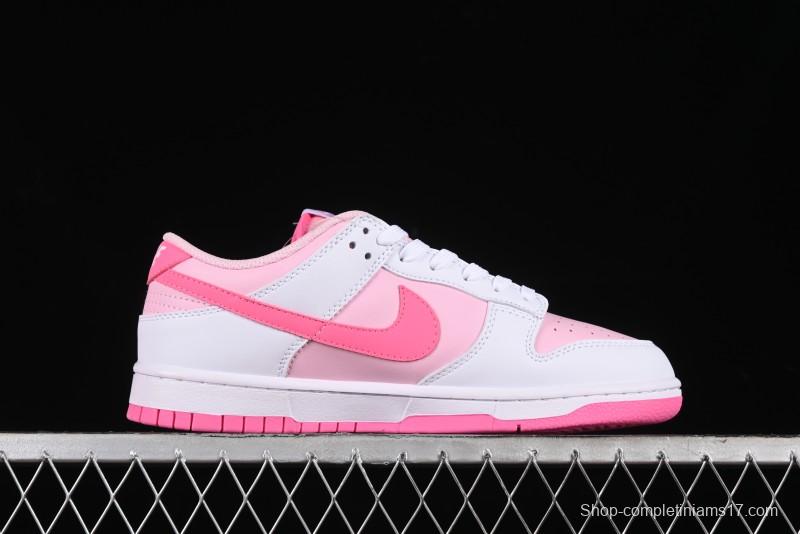 Nike SB Dunk Low Glacier Pink Low-Top Casual Skateboarding Shoes - HQ1181-661