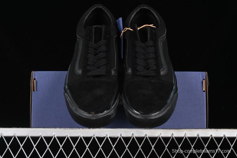 Vans Old Skool Premium Black Suede Retro Skate Shoes - VN000CXTBKA
