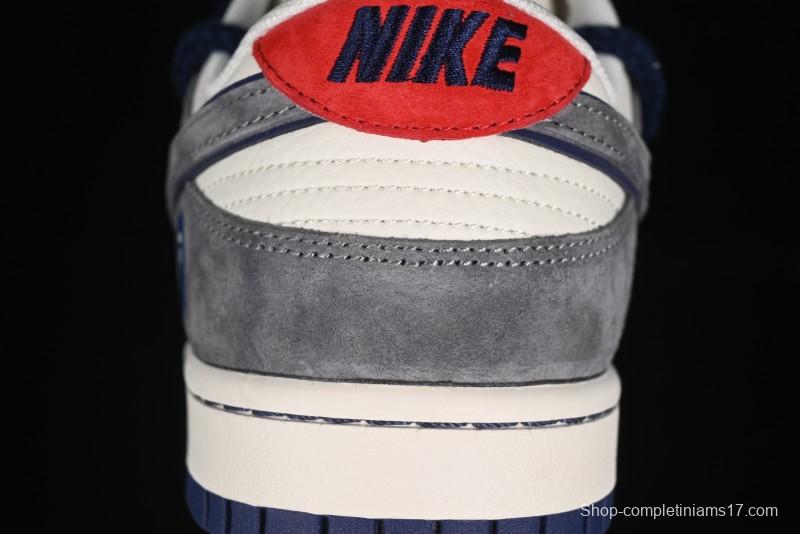 Nike SB Dunk Low BAPE Collaboration - Strap Multi-Color Grey Swoosh Anniversary Custom Low-Top Casual Sneakers - SJ2068-278