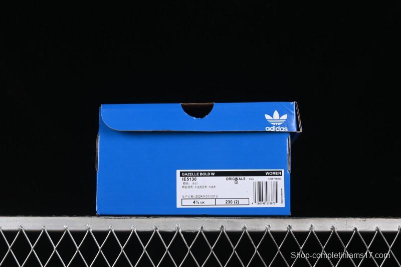 Adidas Originals Gazelle Bold IE5130 Low-Top Sneakers with Thick Sole for Casual Wear, Slip-Resistant and Durable - IE5130