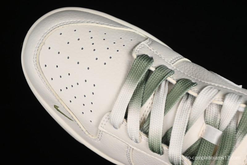 Nike SB Dunk Low Supreme Collaboration - Beige Green Two-Tone Anniversary High-End Custom Low-Top Casual Skate Shoes - BB8675-109