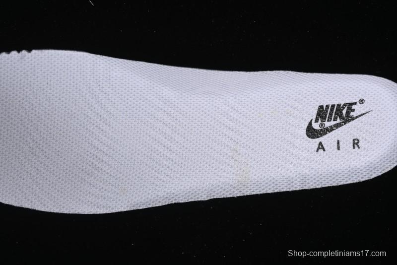 Nike Air Force 1 '07 Low White Grey Black Double Swoosh Casual Sneakers - DY8899-001