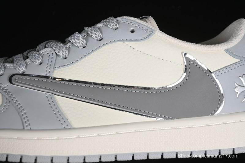 Nike Travis Scott x Fragment Design x Air Jordan 1 Low OG SP AJ1 Retro Sneakers - DM7866-016