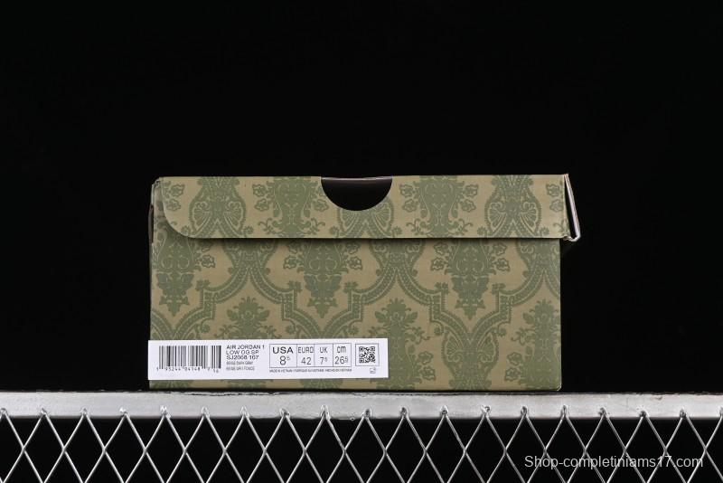 Nike Travis Scott x Fragment Design x Air Jordan 1 Low OG SP AJ1 Retro Sneakers - SJ2068-107