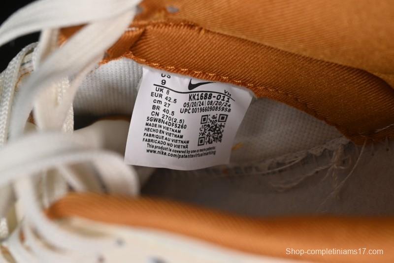 Nike SB Dunk Low UN Collaboration - Off White & Yellow Swoosh Anniversary Customized Low-Top Casual Skate Shoes - KK1688-011