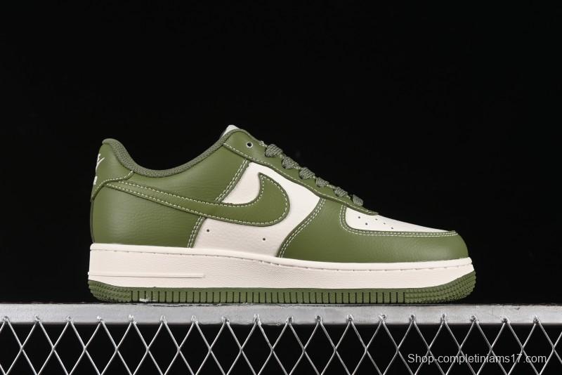 Nike Air Force 1 '07 Low Stussy Collaboration - Lotus Green Low-Top Casual Sneakers - BB5353-515