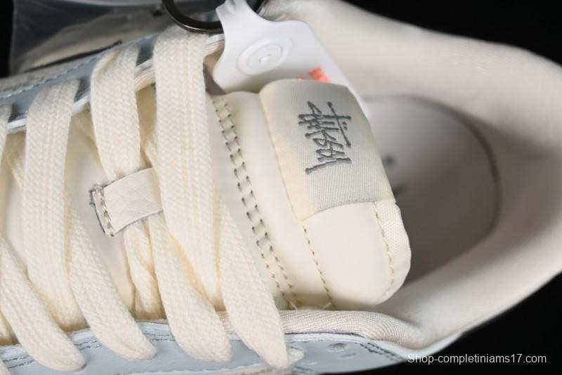 Nike SB Dunk Low Stussy Collaboration Anniversary Edition Light Blue Custom Low-Top Casual Skate Shoes - CF3688-012