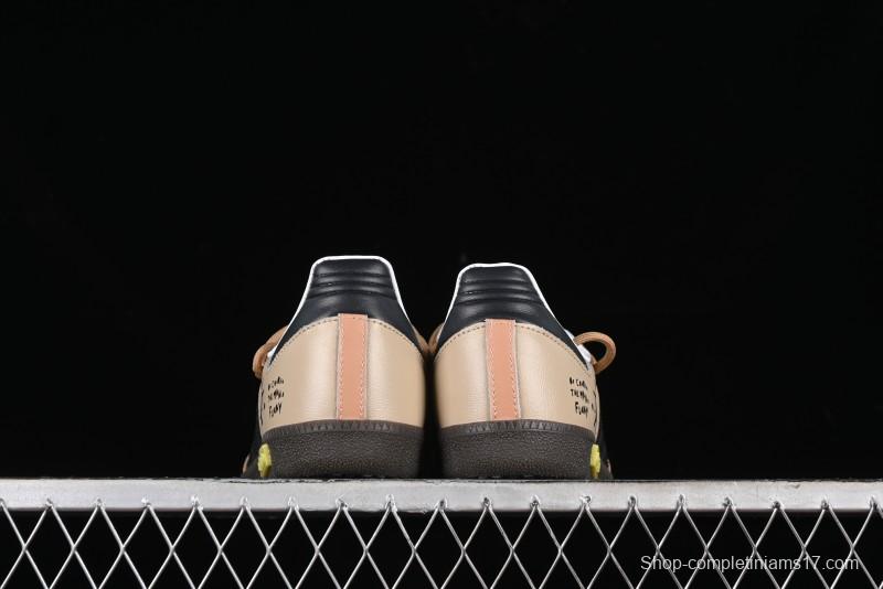 Adidas Originals Samba OG Low-Top Casual Sneakers with Panda Prank Retro Design - IG1025