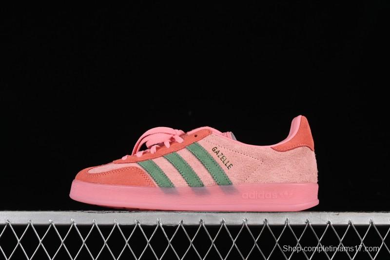 Adidas Originals Gazelle Indoor Retro Casual Slip-Resistant Wear-Resistant Low-Top Sneakers - IG6782