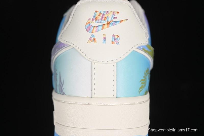 Nike Air Force 1 '07 Low Casual Sneakers "Crystal Dragon Palace" - DB3301-303