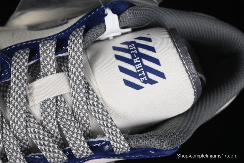 Nike Air Jordan 1 Low OFF-WHITE Collaboration - Qilin Blue Retro Basketball Shoes - WG8850-013