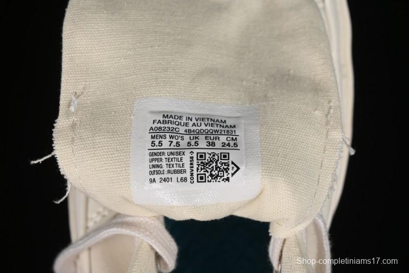 Converse Chuck 70s High Top Casual Sneakers with Cream Cloud and Gold Accents - A08232C