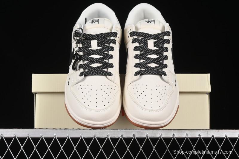 Nike SB Dunk Low Stussy Anniversary Edition Custom Premium Low-Top Skate Shoes - DQ1098-385