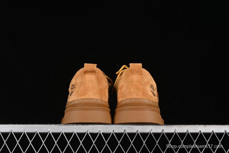 Timberland Low-Top Casual Shoes for Men - 24SS Autumn Collection with Oil-Resistant Italian Leather & Anti-Slip Rubber Outsole - TB73535YELLOW