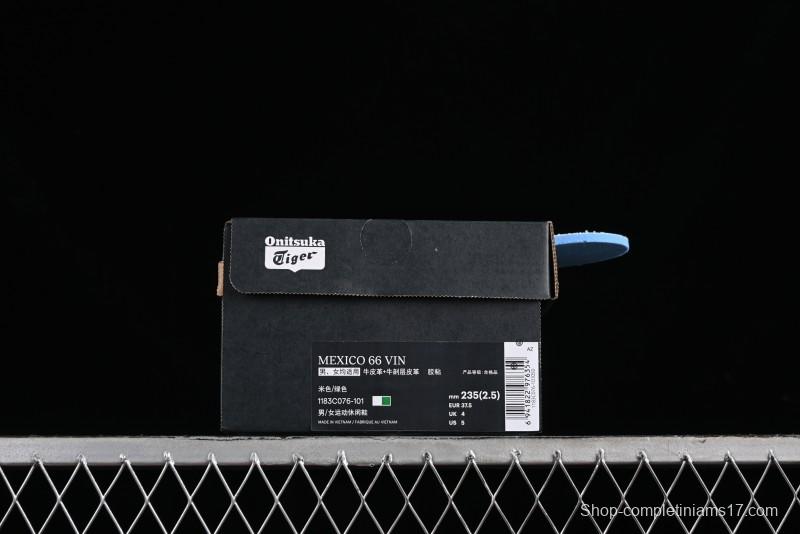 Onitsuka Tiger Mexico 66 Low-Top Leather Running Shoes - 1183C076-101