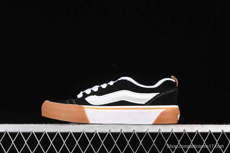 Vans Knu Skool Low Top Retro Casual Vulcanized Skate Shoes with Chunky Tongue - VN0009QCCJI
