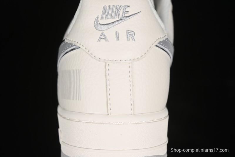 Nike Air Force 1 '07 Low QR Code Light Grey Starry Casual Sneakers - CU1836-963