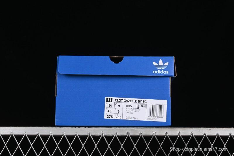 Adidas CLOT x Adidas Originals Gazelle IH3641 Retro Casual Anti-Slip Wear-Resistant Low-Top Sneakers - IH3641