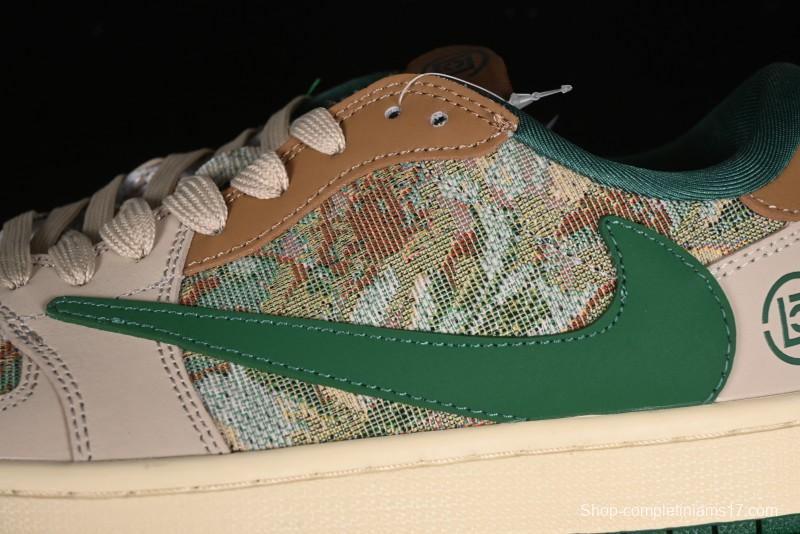 Nike Travis Scott x Fragment Design x Air Jordan 1 Low OG SP AJ1 Retro Sneakers - JH6088-611