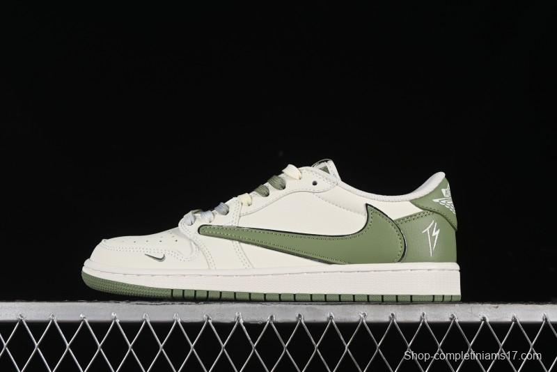 Nike Travis Scott x Fragment Design x Air Jordan 1 Low OG SP AJ1 Low Top Casual Sneakers - DM7866-019